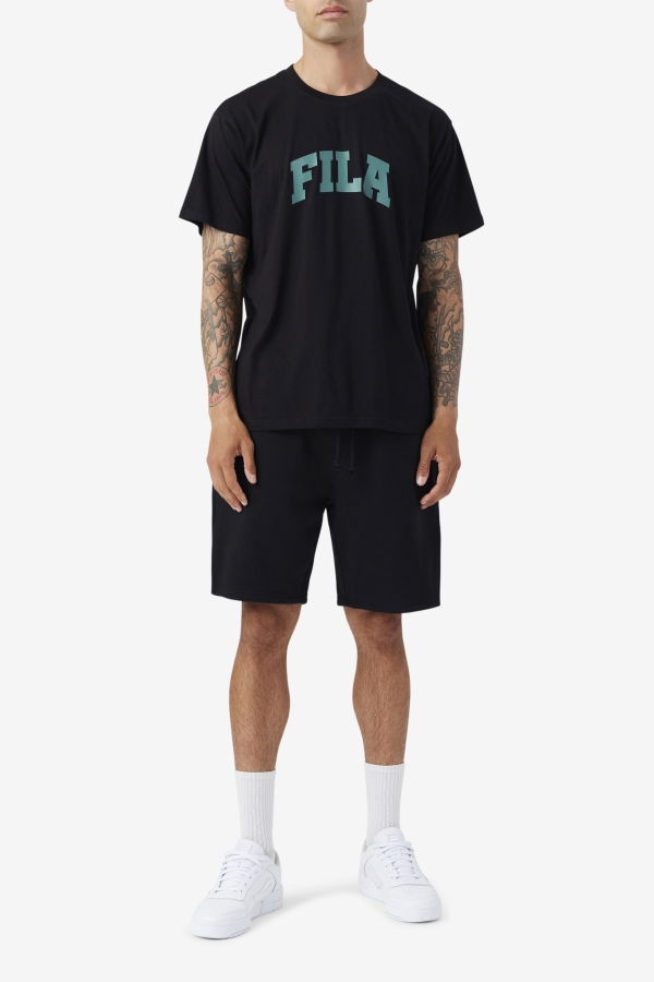 Cody Tee Black-Blue Spruce Fila
