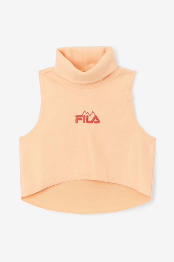 Eliana Cropped Neck Warmer Orange-Cayenne Fila