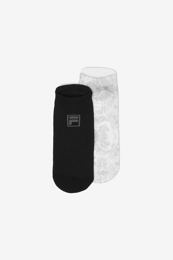 Women's Tie Dye Grip Sock 2-Pack Grey Multi Fila