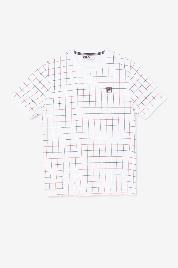 Fila White-Red-Navy Casbian Crew