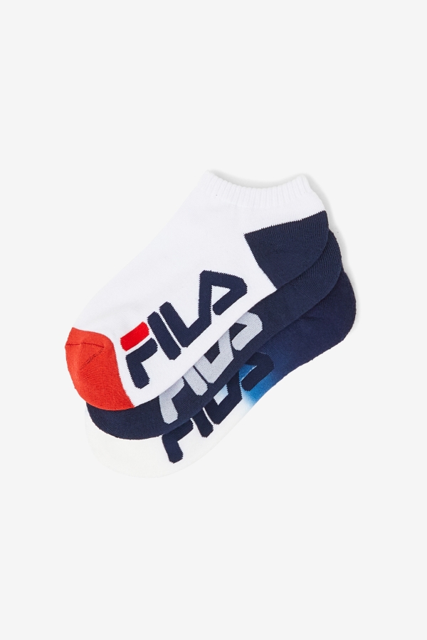 Fila Navy Women\'s Dip Dye No Show Sock 3-Pack