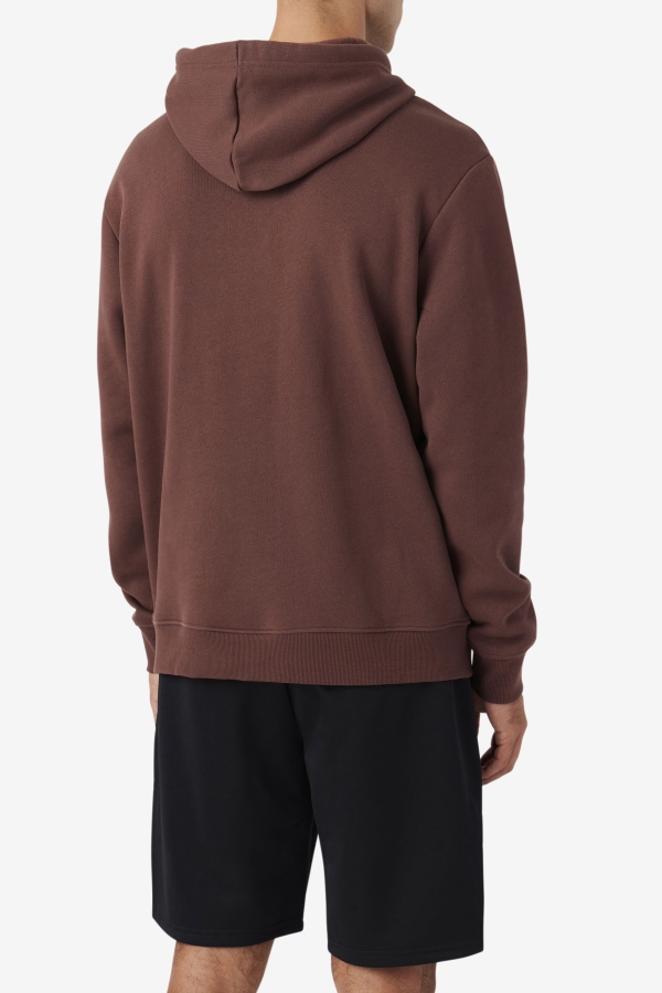 Brown Stone-Egret-Navy Fila Samari Hoodie