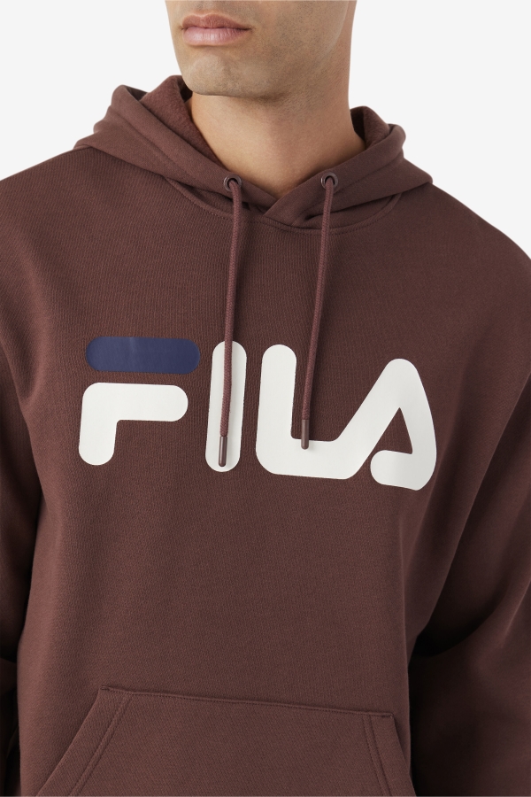 Brown Stone-Egret-Navy Fila Samari Hoodie