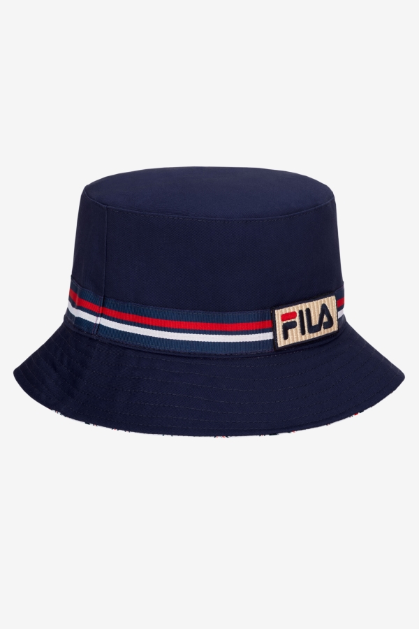Peacoat Fila reversible bucket hat