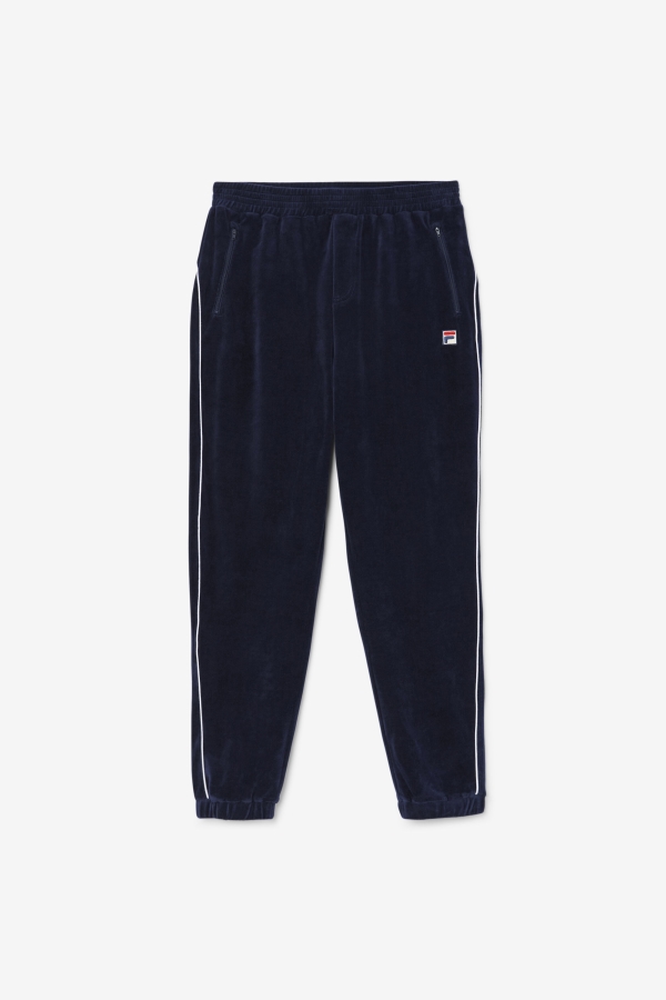 Lewis Velour Pant Navy-White Fila