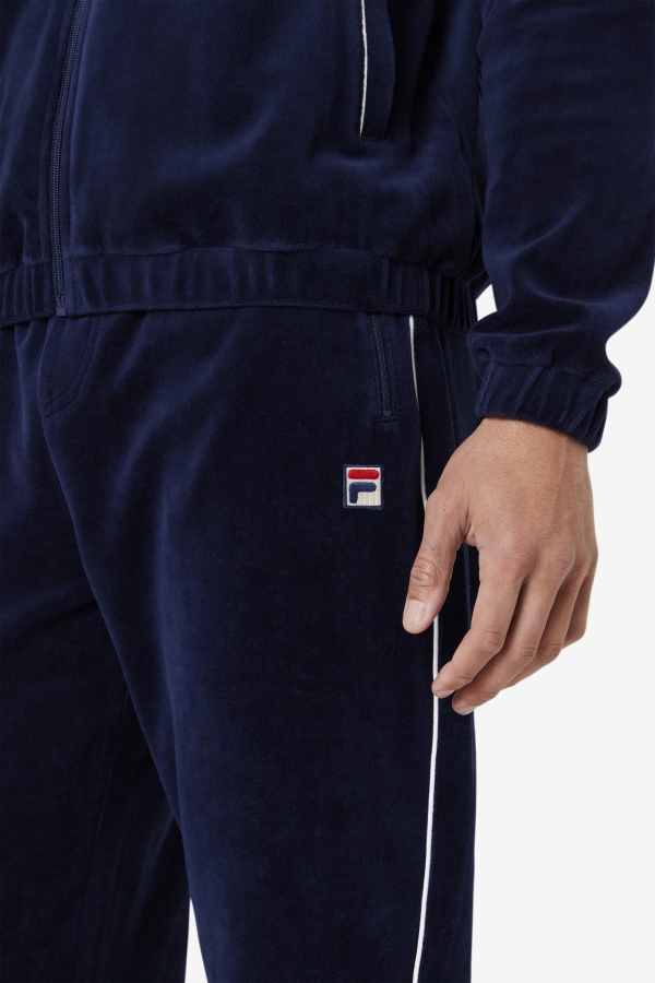 Lewis Velour Pant Navy-White Fila