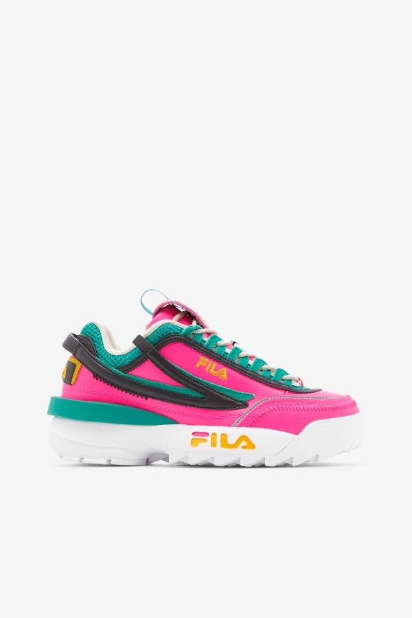 Women's Disruptor 2 EXP Fila Pink Glow-Gold-Gardenia
