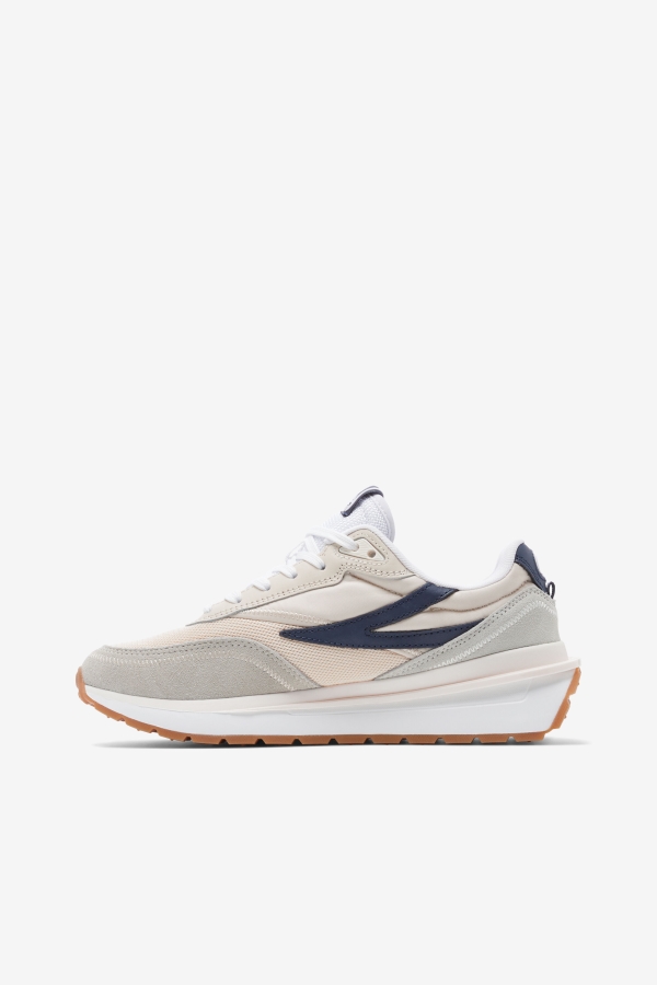 Bleached Sand-Navy-White Fila Women\'s Renno
