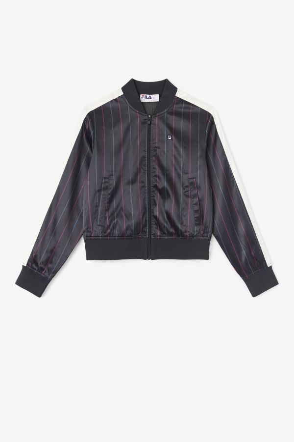 Farah Satin Track Jacket Fila Black-Tofu