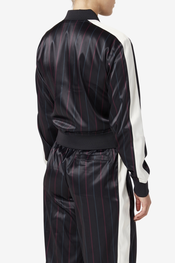 Farah Satin Track Jacket Fila Black-Tofu