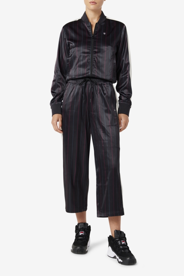 Farah Satin Track Jacket Fila Black-Tofu