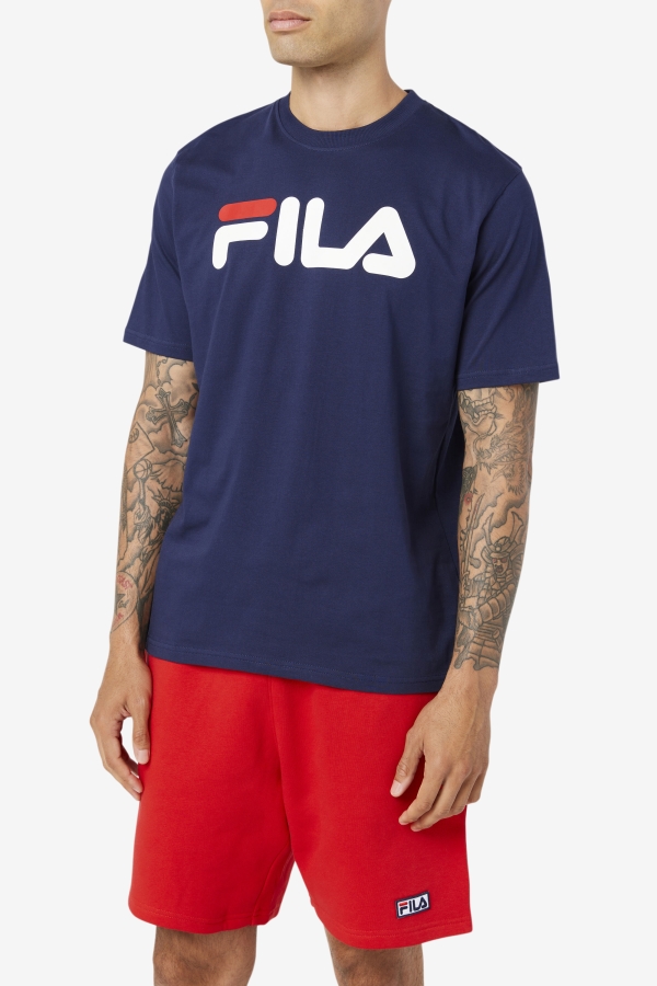 Fila Men\'s Eagle Tee Peacoat-White-Chinese Red