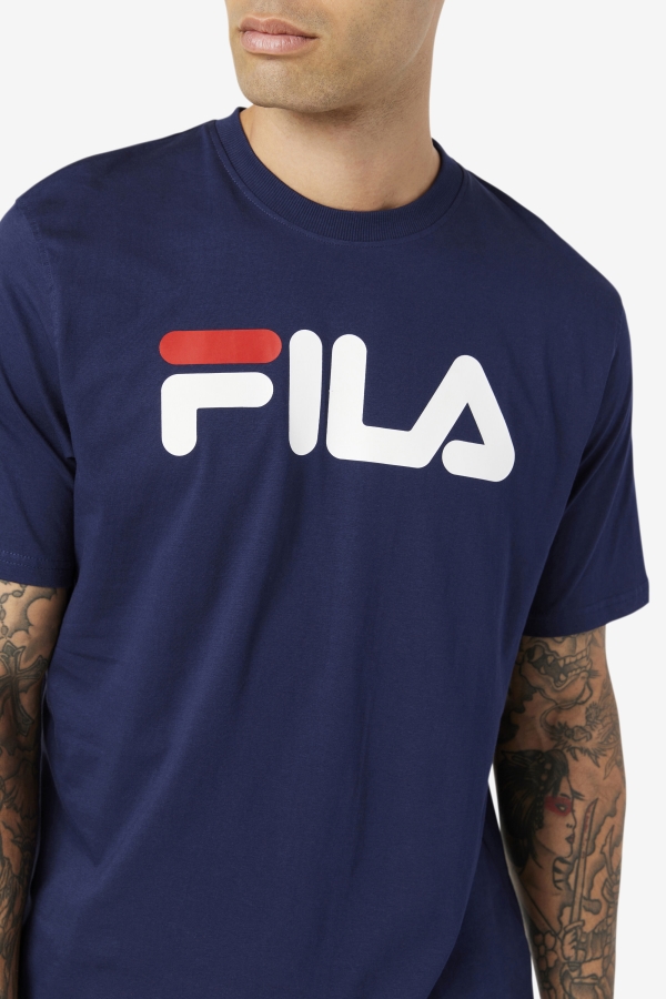 Fila Men\'s Eagle Tee Peacoat-White-Chinese Red