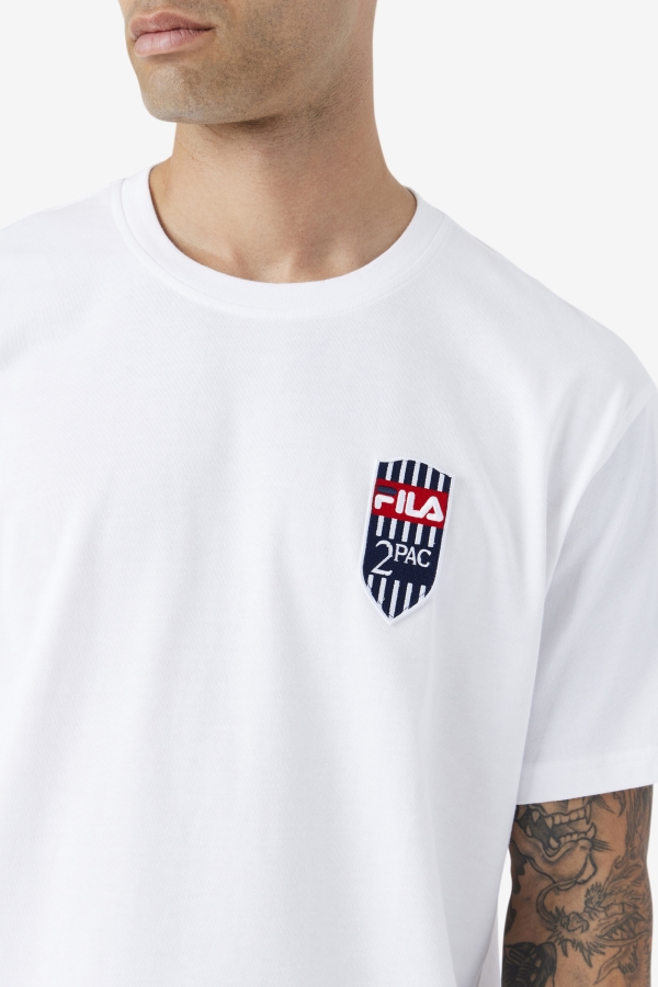 White 2Pac Patch Tee Fila
