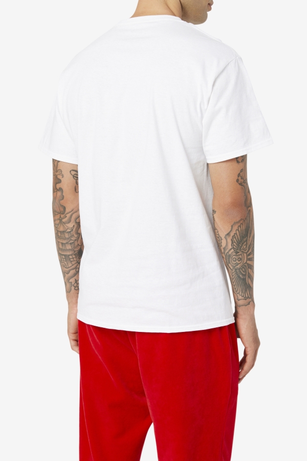 White-Navy-Red Original Fitness Tee Fila