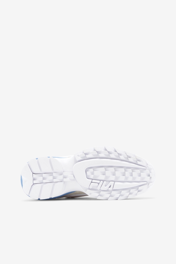 White-Dusk Blue-Jasmine Green Fila Women\'s Disruptor 2 EXP
