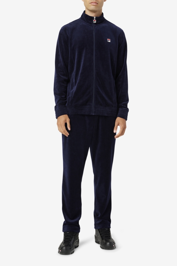 O-Fit Velour Pant Fila Navy-Gardenia-Red