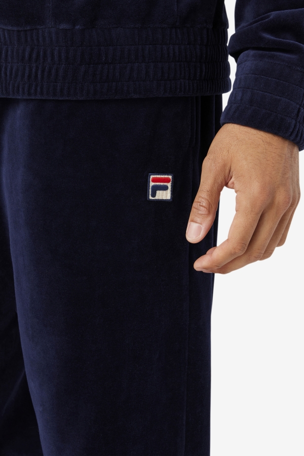 O-Fit Velour Pant Fila Navy-Gardenia-Red