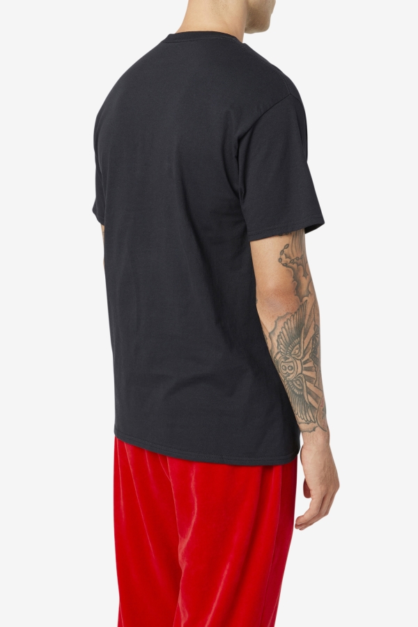 Fila Black-White-Red stacked tee shirt