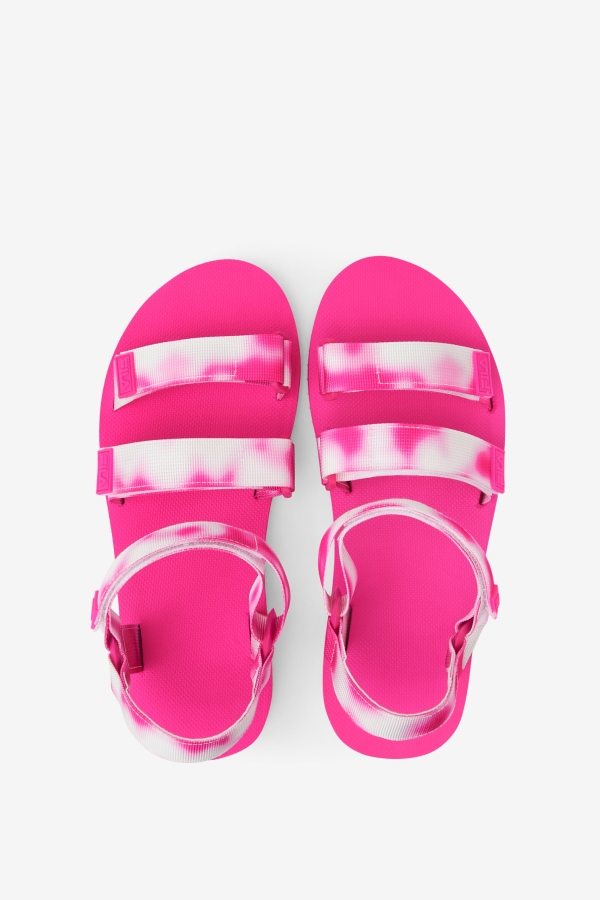 Multi-Pink Glo-White Fila Women\'s Drifter Ts Tie Dye