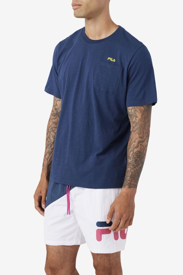 Navy-Yellow Dilki Crew Fila