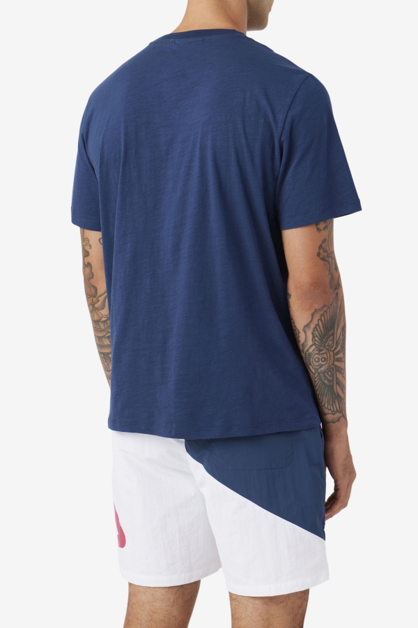 Navy-Yellow Dilki Crew Fila