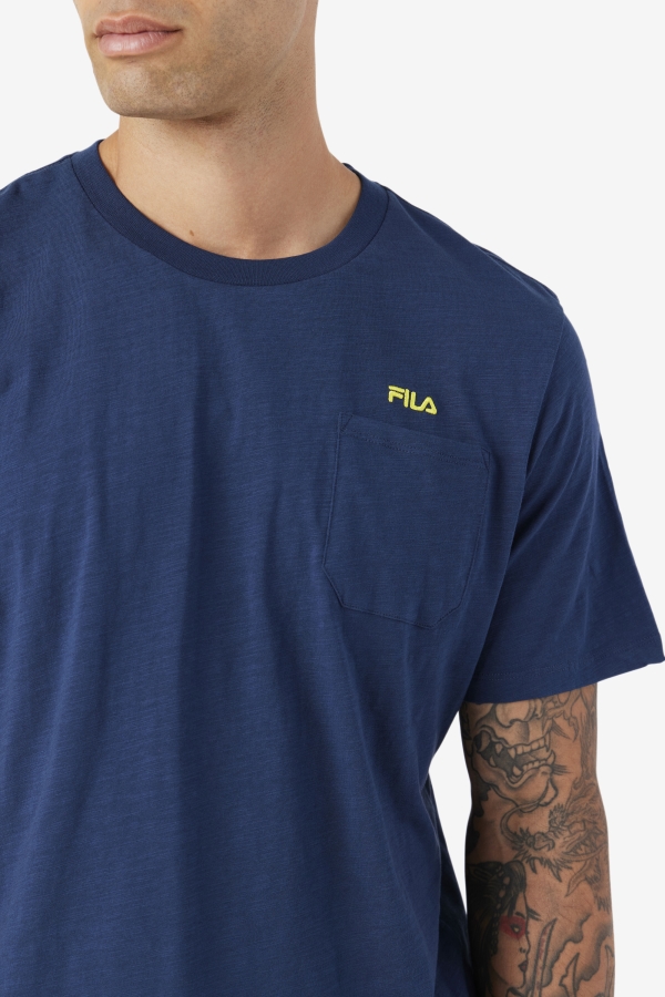 Navy-Yellow Dilki Crew Fila