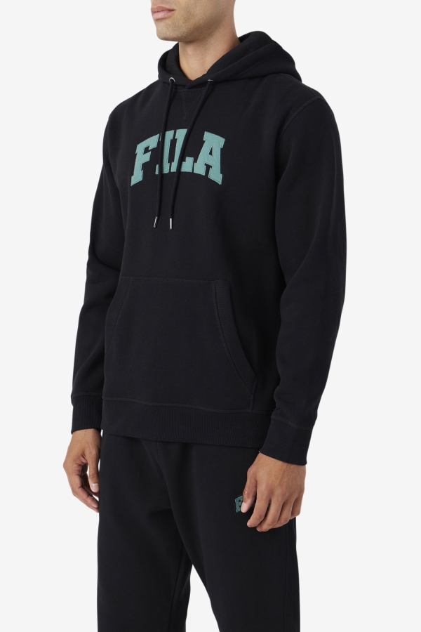 Brook Hoodie Fila Black-Blue Spruce