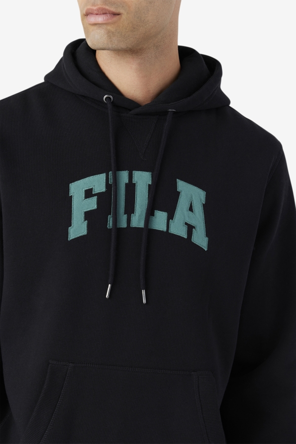Brook Hoodie Fila Black-Blue Spruce