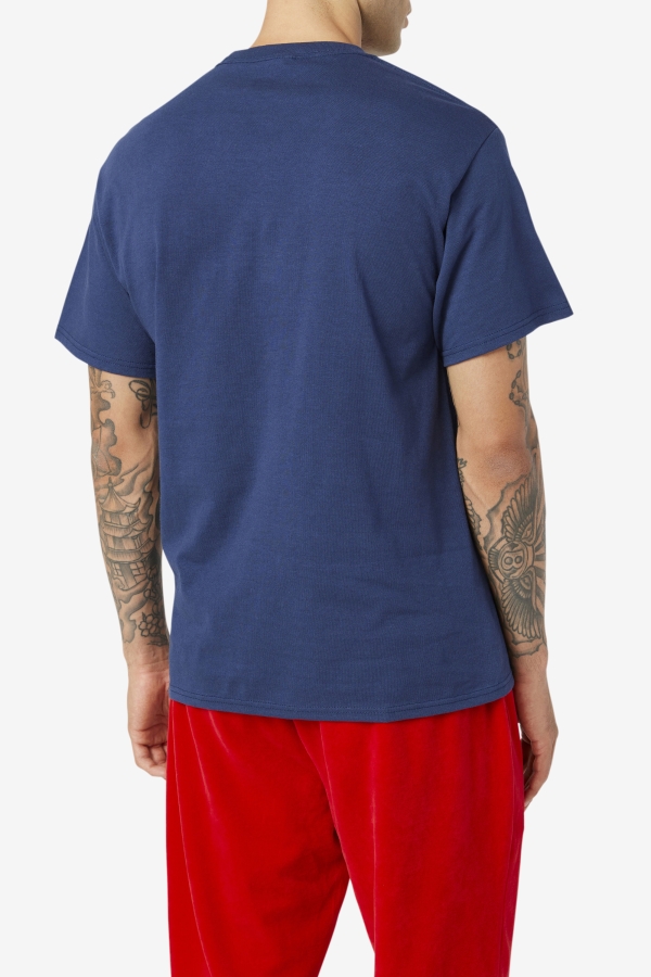 Original Fitness Tee Navy-Red-White Fila