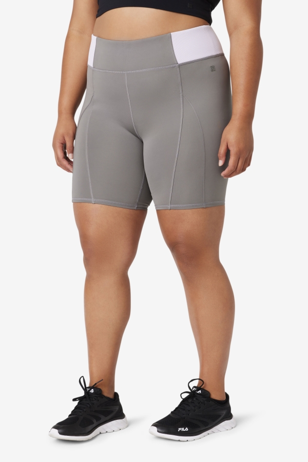 Fila Forza 8\" Texture Bike Short Gargoyle-Lavender Blue