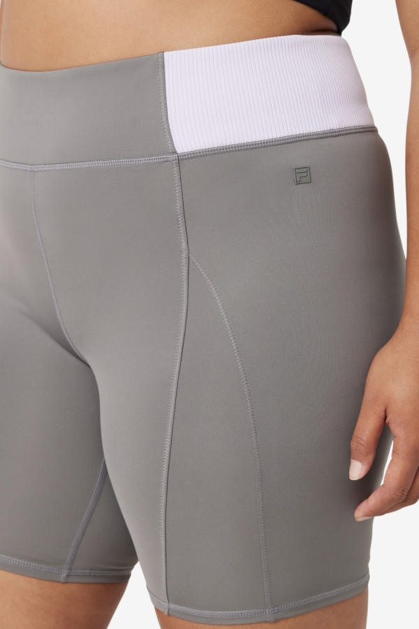 Fila Forza 8\" Texture Bike Short Gargoyle-Lavender Blue