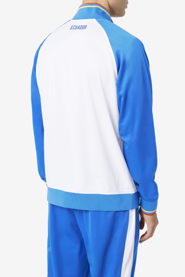 Ecuador Track Jacket Fila White-Blue-Fiery Red-Yellow
