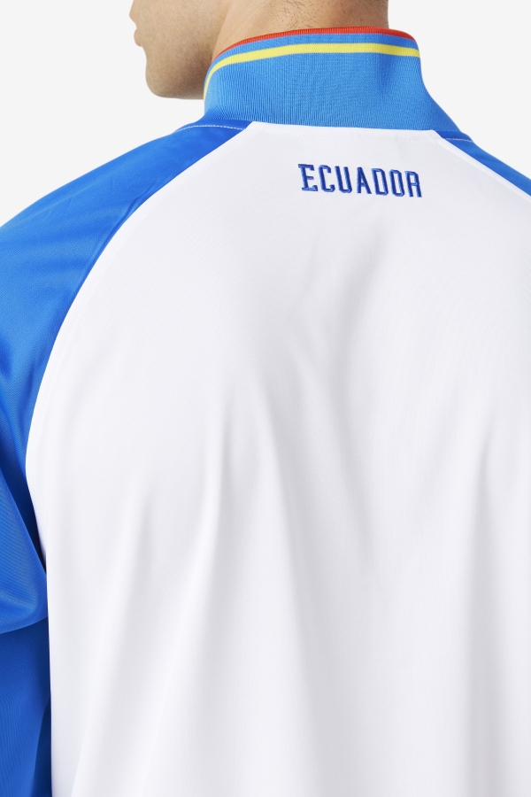 Ecuador Track Jacket Fila White-Blue-Fiery Red-Yellow