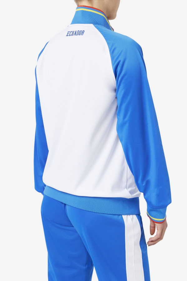 Ecuador Track Jacket Fila White-Blue-Fiery Red-Yellow
