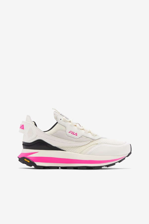 Women\'s R1 Runner X Barneys Fila White-Pink Glo-Black