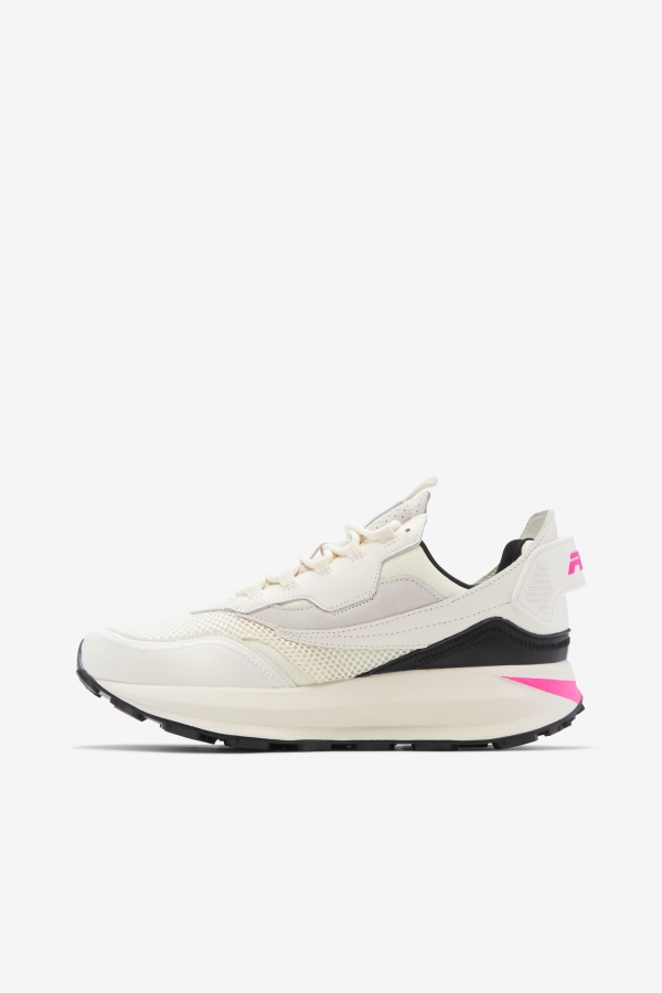 Women\'s R1 Runner X Barneys Fila White-Pink Glo-Black