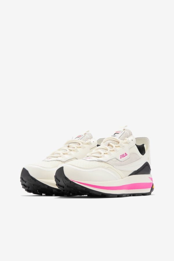 Women\'s R1 Runner X Barneys Fila White-Pink Glo-Black
