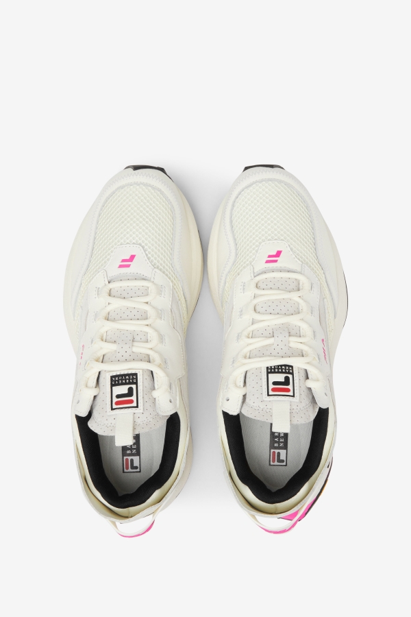 Women\'s R1 Runner X Barneys Fila White-Pink Glo-Black