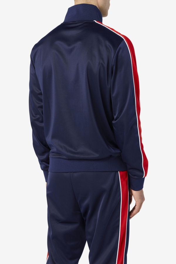 Fila Navy-Red-White Wicks Track Jacket