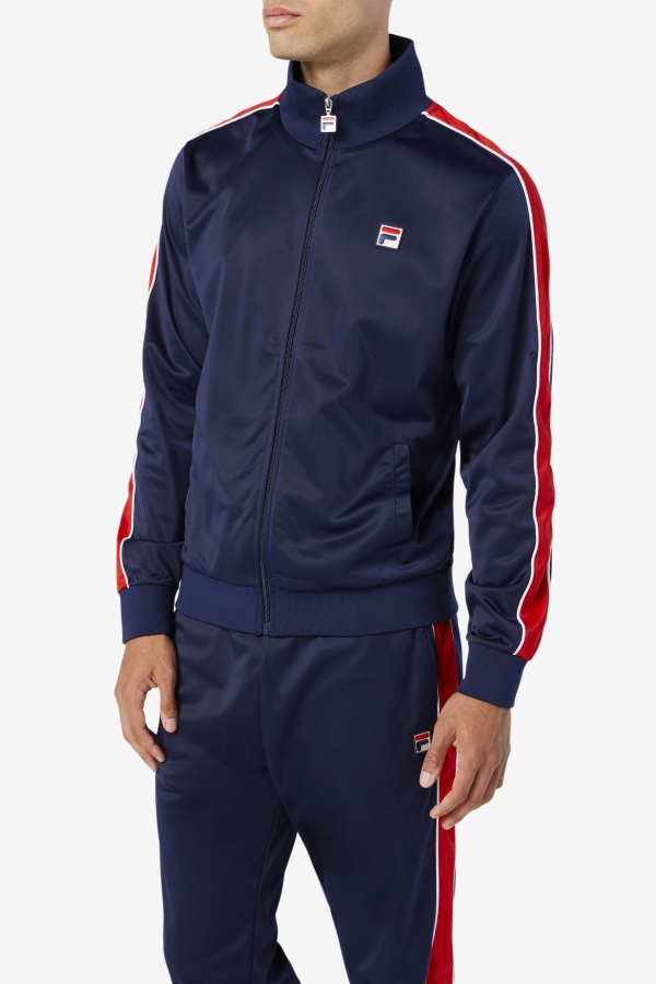 Fila Navy-Red-White Wicks Track Jacket