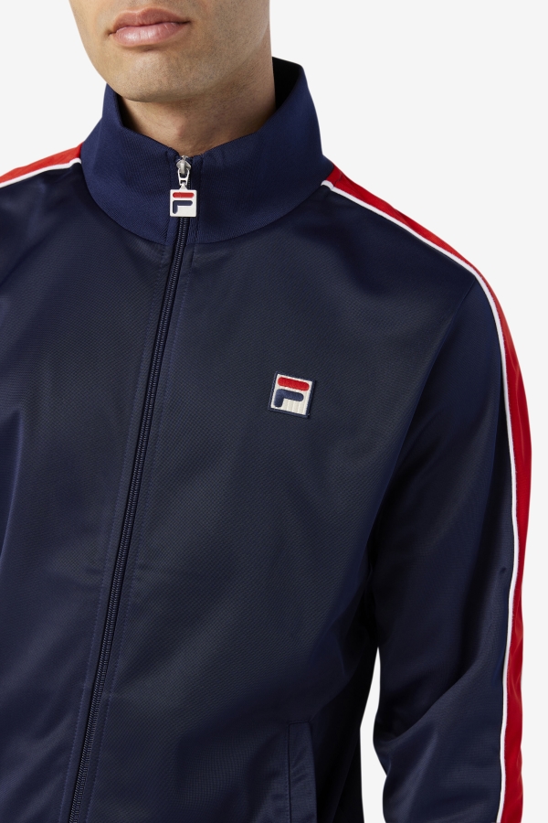 Fila Navy-Red-White Wicks Track Jacket