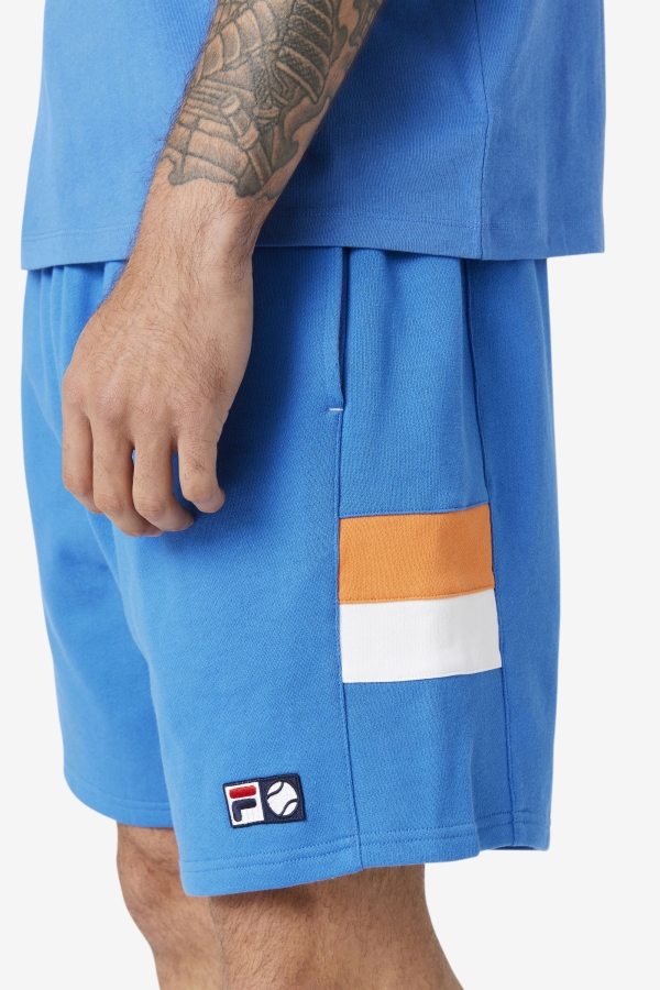 Langlen Short Fila Strong Blue-White-Coral Rose