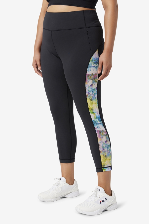 Forza Contrast 7-8 Leggings Black-Tie Dye Fila