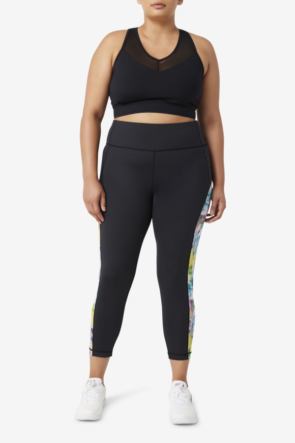 Forza Contrast 7-8 Leggings Black-Tie Dye Fila