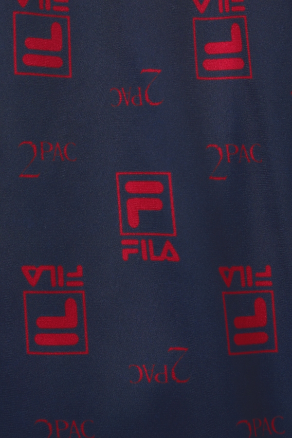 Navy-Red Fila 2Pac Logo Print Boxer