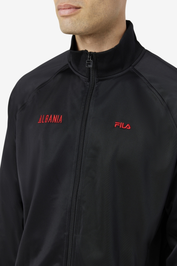 Fila Albania Track Jacket Black-Red