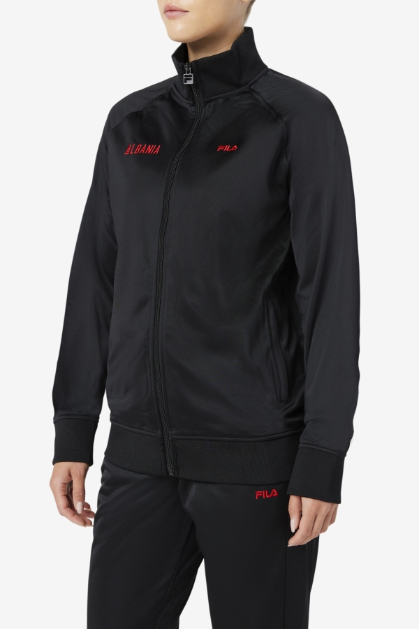 Fila Albania Track Jacket Black-Red