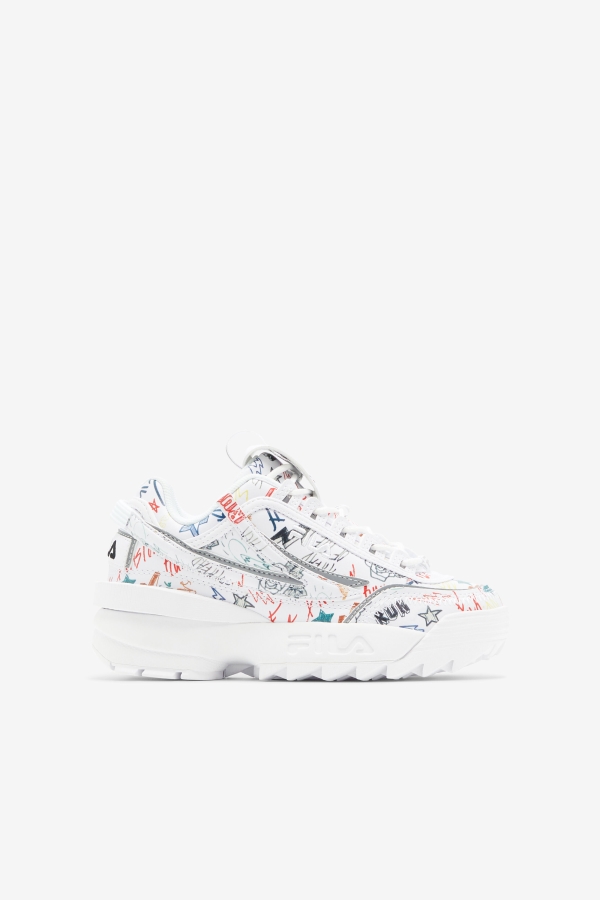 Little Kids' Disruptor 2 EXP Black-White-Multi Fila