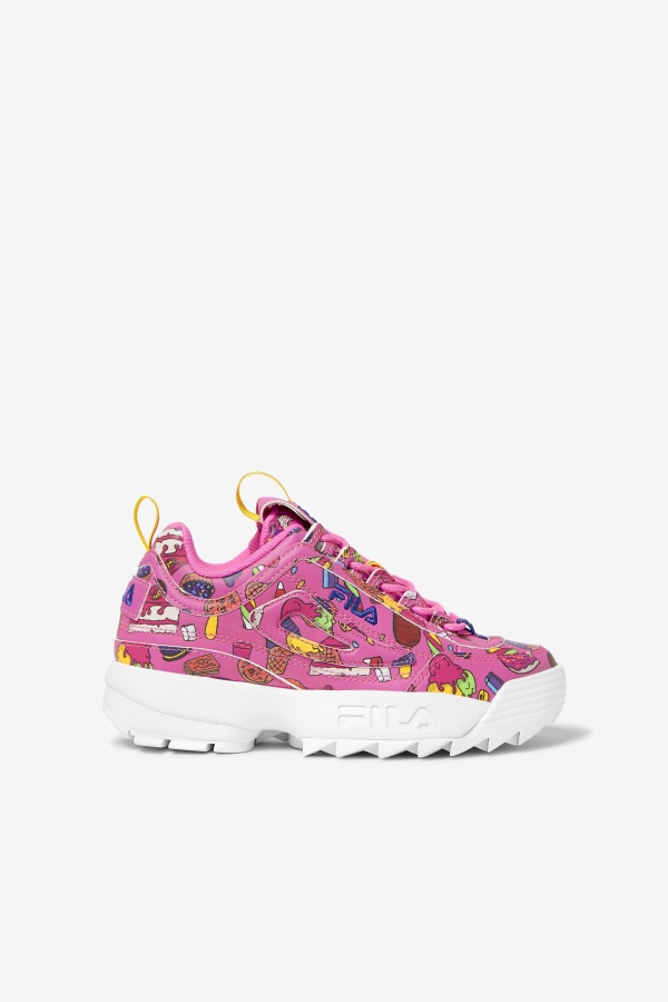 Big Kids' Disruptor 2 Premium Sugar Plum-Purple-Lemon Fila
